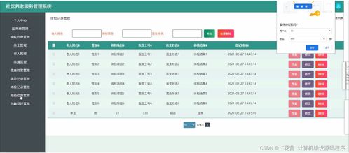 Java JSP社區養老服務管理系統畢業設計指南 從選題到信息系統運行維護服務